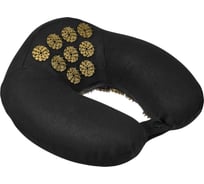 Дорожная акупунктурная подушка BRADEX нирвана, чёрная, золотые шипы KZ 0740