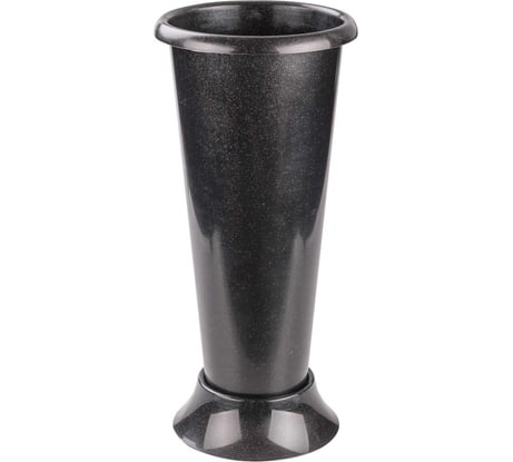 Ваза для цветов под срезку ЗПИ «Альтернатива» 200х425 мм, черный М6433