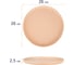 Набор столовых тарелок Nouvelle "grow.beige", 26 см, 2 шт. 2730044-Н2 6