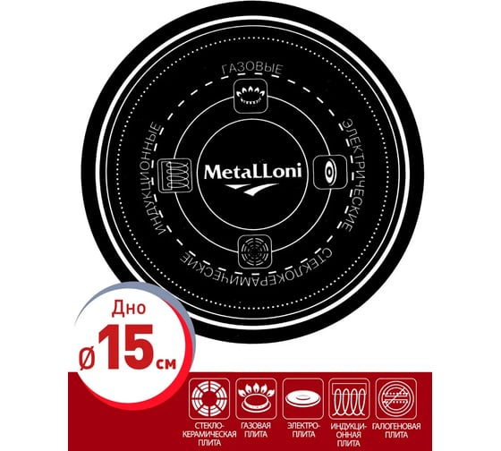 Эмалированный чайник с керамической ручкой MetaLLoni EM-251x1/67 2.5 л, Love Р1-00004194