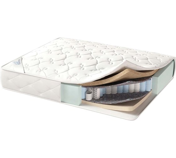 Анатомический матрас на кровать Corretto roll reboot 200x200, разная жесткость сторон, ортопена, кокос, блок tfk, в рулоне, высота 18 см mreboot200200roll 1