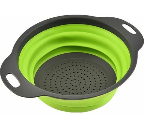 Складной круглый дуршлаг BRADEX 2.4л, зеленый TK 0350