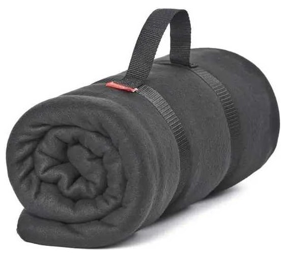 Плед Tplus 1500x2400 мм флис, чёрный T021096