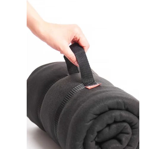 Плед Tplus 1500x2400 мм флис, чёрный T021096