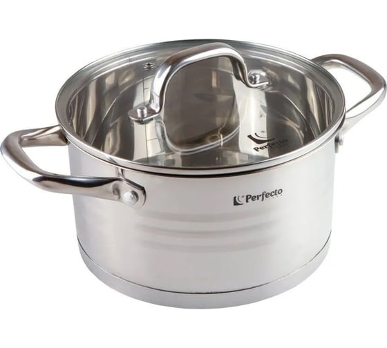 Кастрюля PERFECTO LINEA из нержавеющей стали, 3.4 л, 20x11, серия MILAGROS+ Черпак, серия Cozy Nest 50-002011-1 1