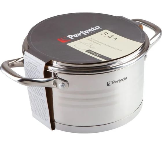 Кастрюля PERFECTO LINEA из нержавеющей стали, 3.4 л, 20x11, серия MILAGROS+ Черпак, серия Cozy Nest 50-002011-1