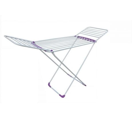 Напольная сушилка для белья PERFECTO LINEA 18м, серия Gloria, бело-фиолетовая 46-000215