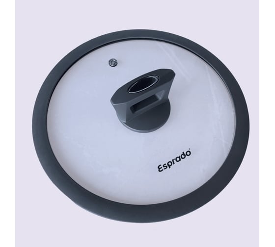 Кастрюля Esprado frontera gris с крышкой, 24x10 см, 4,3 л, алюминий, антипригарное покрытие, индукция FRGT24GE101