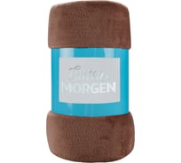 Покрывало (плед) Guten Morgen Велсофт, рис.19-1121, шоколад, 150x200 см ПФКОР-150-200