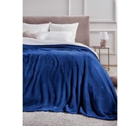 Покрывало (плед) Guten Morgen Велсофт, рис.19-3939, синий принт, 200x220 см ПКСП-200-220