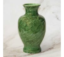 Декоративная ваза Керама Стиль ЛЮБАШКА зеленая высота 24 см диаметр 18 см 069096