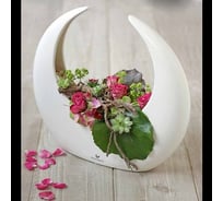 Ваза Scheurich Vase Luna INSPIRIO керамика, d 30, h 28 cm, белый 061702