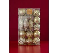 Набор елочных украшений Волшебство на ветках 40 шт., Нежное золото VNVE-B2