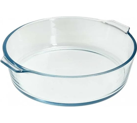 Круглая форма для запекания Забава РК-0103 из жаропрочного стекла, 1,6 л, 23х21х6 см (12) Р1-00010027 1