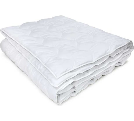 Стеганое одеяло Мягкий сон оверлок, 205x140, "every night" белый ОСВов-6111у