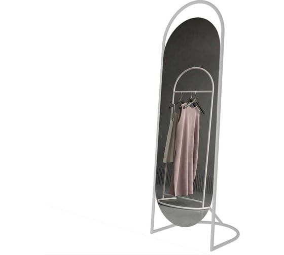 Напольное зеркало GENGLASS EVELUM в раме, White GGM-01-3