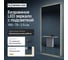Прямоугольное зеркало GENGLASS большое 199x79 см, с теплой подсветкой HALFEO Slim NF LED XL, с проводом GGL-05-XL-Slim-3000-1 2