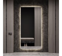 Прямоугольное зеркало GENGLASS большое 196x96 см, с нейтральной подсветкой HALFEO NF LED XL, с сенсорным выключателем GGL-05-XL-4000-2