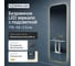 Прямоугольное зеркало GENGLASS 179x54 см, с теплой подсветкой KUVINO NF LED L, с проводом GGL-02-L-3000-1 2
