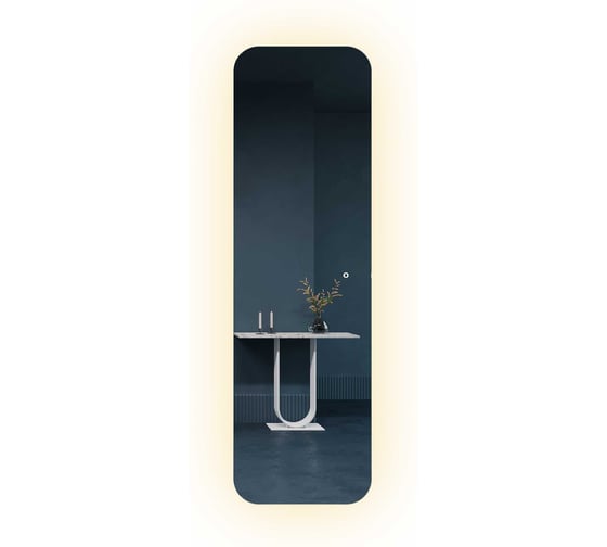 Прямоугольное зеркало GENGLASS 179x54 см, с нейтральной подсветкой KUVINO NF LED L, с сенсорным выключателем GGL-02-L-4000-2