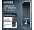 Прямоугольное зеркало GENGLASS 179x54 см, с нейтральной подсветкой KUVINO NF LED L, с проводом GGL-02-L-4000-1 2