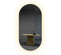 Овальное зеркало GENGLASS 196x96 см, с нейтральной подсветкой NOLVIS NF LED XL, с сенсорным выключателем GGL-01-XL-4000-2