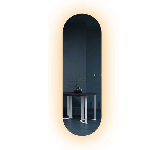 Овальное зеркало GENGLASS 179x59 см, с нейтральной подсветкой NOLVIS NF LED L GGL-01-L-4000-2