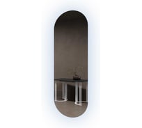 Безрамное овальное зеркало GENGLASS NOLVIS NF LED L, контурная холодная подсветка с проводом GGL-01-L-6000-1