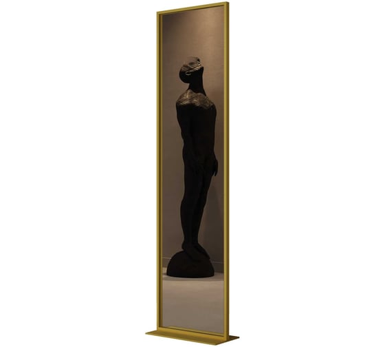 Напольное зеркало в раме GENGLASS ZELISO Gold, одностороннее GGM-23-1-1 1