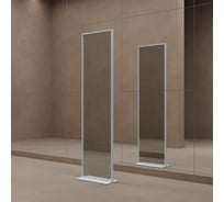 Напольное зеркало в раме GENGLASS ZELISO White, двухстороннее GGM-23-3-2