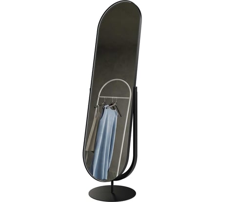 Напольное зеркало в раме GENGLASS OZEVIS Black GGM-20-2
