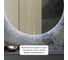Безрамное круголое зеркало GENGLASS RAUNTEL NF LED L, контурная холодная подсветка с сенсором GGL-03-L-6000-2 4