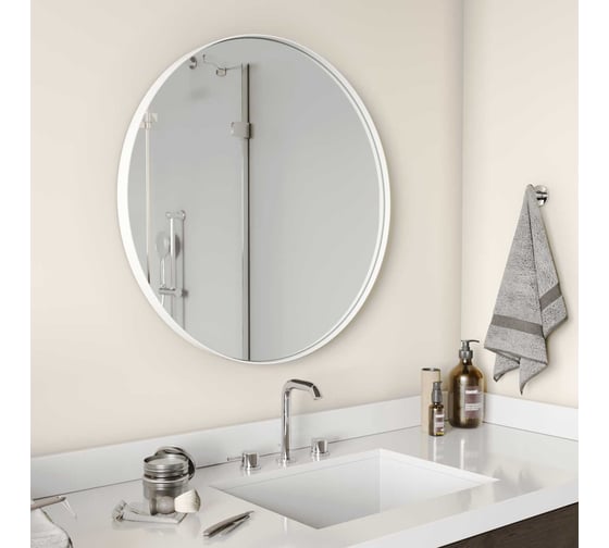 Зеркало в раме GENGLASS RAUNTEL White M GGM-03-3-1