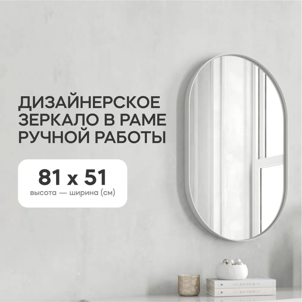 Зеркало в раме GENGLASS NOLVIS White S GGM-16-3-1