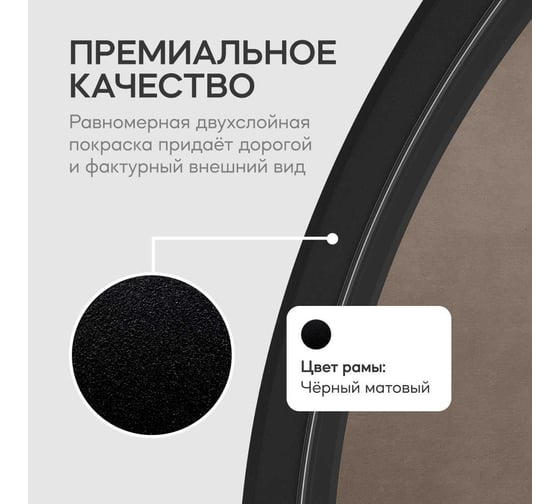 Зеркало в раме GENGLASS NOLVIS Black M 1 GGM-16-2-2