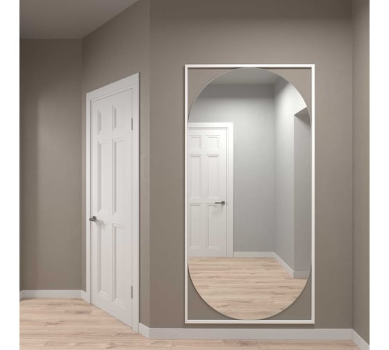 Зеркало в раме GENGLASS KVADEN White XL GGM-17-3-3