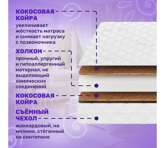 Матрас Капризун джангл симпл 75 на 160 353449