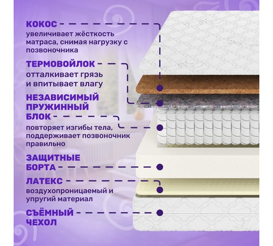 Матрас Капризун микс хард люкс плюс 160 на 90 см 414462