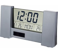 Часы-будильник PERFEO City серебряный PF-S2056 время температура дата 30 011 169