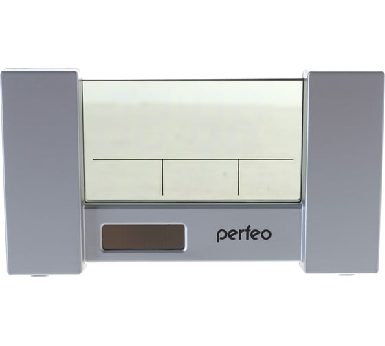 Часы-будильник PERFEO City серебряный PF-S2056 время температура дата 30 011 169