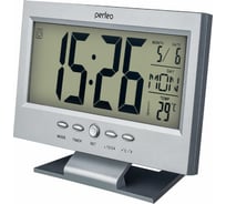Часы-будильник PERFEO Set серебряный PF-S2618 время температура дата 30 013 218