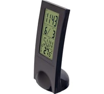 Часы-будильник PERFEO Glass чёрный PF-SL2098 время температура дата 30 013 220