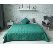 Покрывало ТЕКСТИЛЬ микрофибра, 160x200 см изумруд ПокрывалоМикрофибра160х200Изумруд 34304