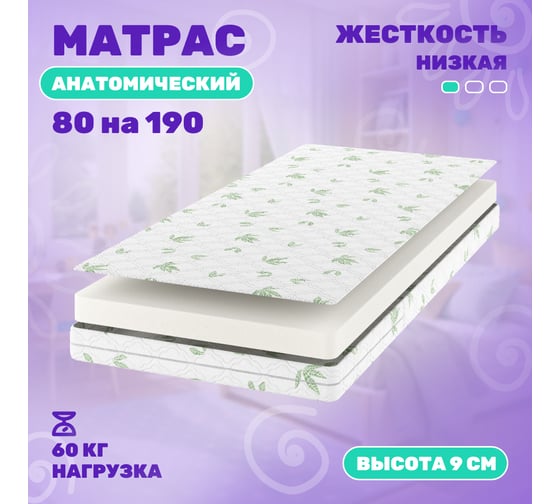 Матрас Капризун джангл симпл алоэ вера 190 на 80 412928