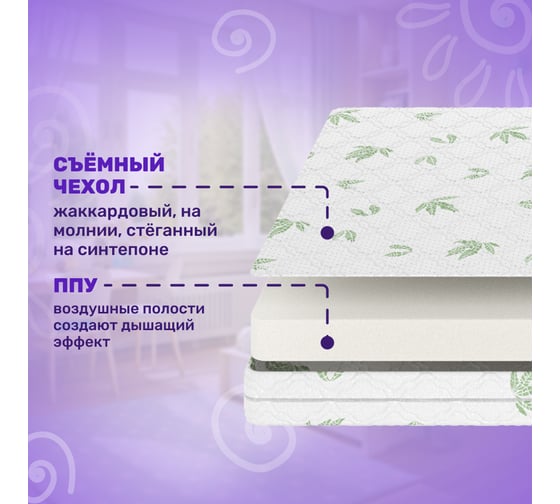 Матрас Капризун джангл симпл алоэ вера 190 на 80 412928