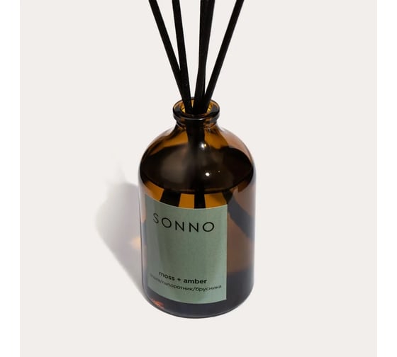 Ароматический диффузор SONNO Moss + Amber 100 мл 4610051407565