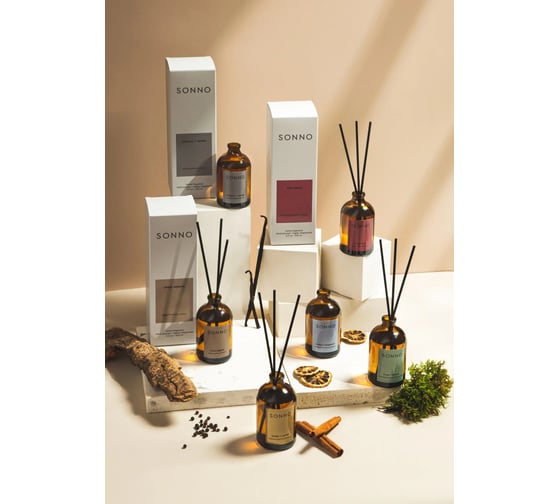 Ароматический диффузор SONNO Moss + Amber 100 мл 4610051407565