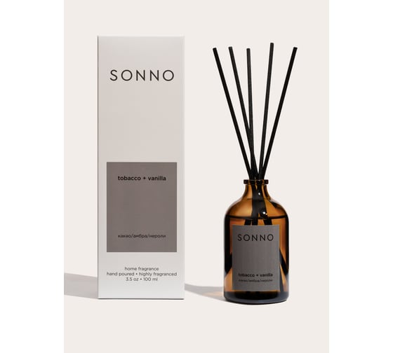 Ароматический диффузор SONNO Tobacco + Vanilla 100 мл 4610051407589