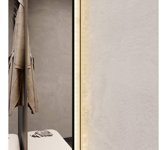 Зеркало-арка GENGLASS большое 179x79 см, с теплой подсветкой ARKIS NF LED L, с сенсорным выключателем GGL-06-L-3000-2