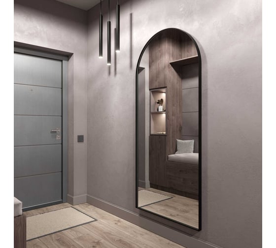 Зеркало в раме GENGLASS ARKIS Black GGM-24-2 1